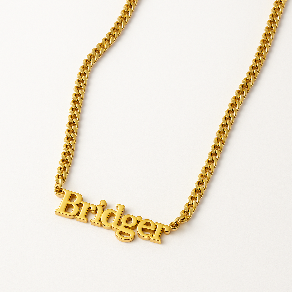 Custom Name Jewelry, Figaro Chain Necklace, Daughter Necklace