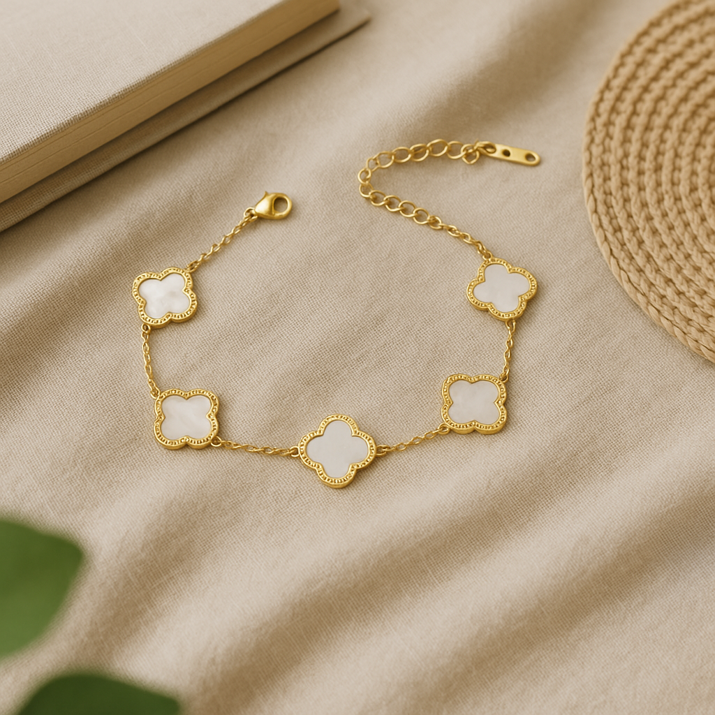 Quadrilateral Geometric Stainless Steel 18K Gold Plated Necklace