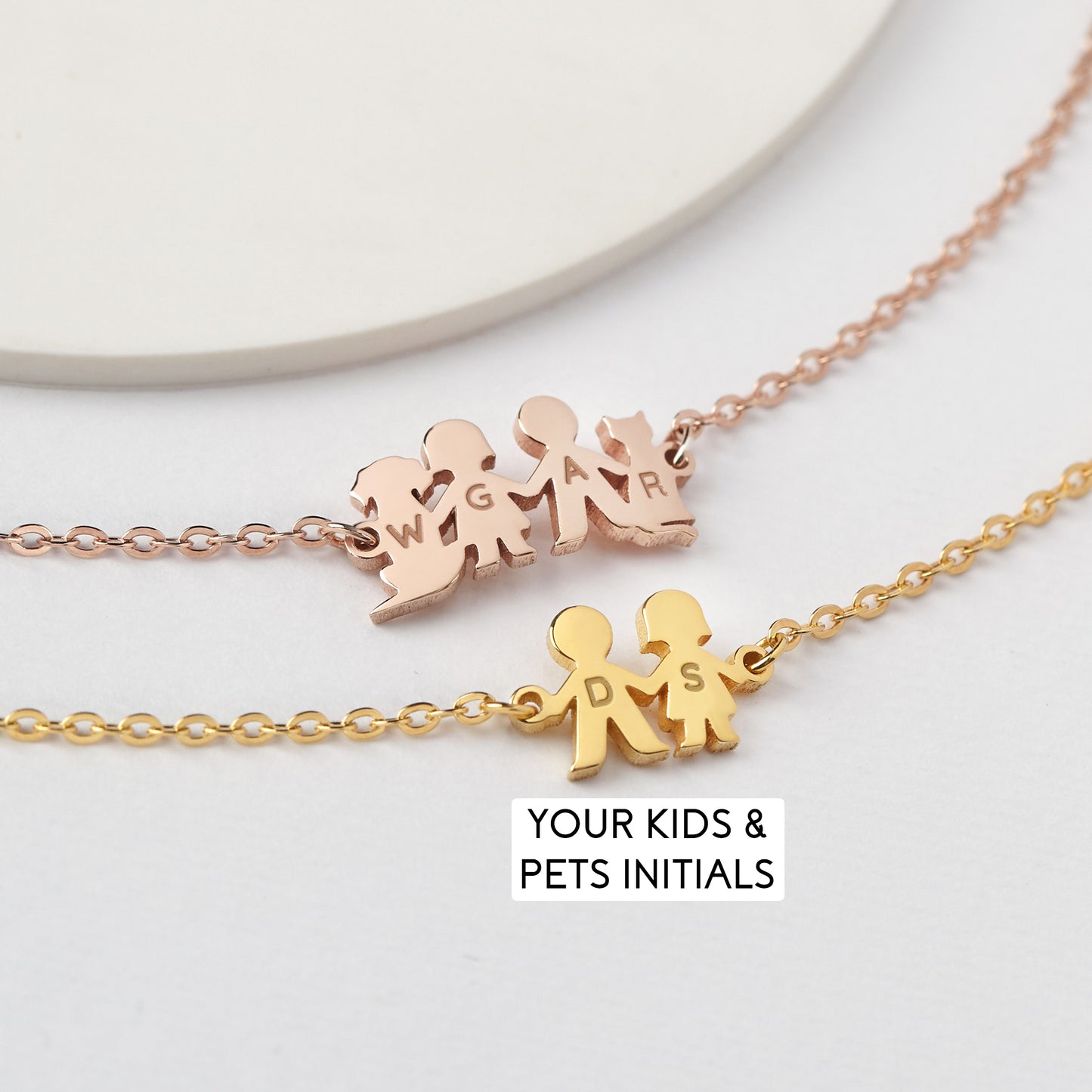 Custom Dog Cat Bracelet, Pet Initial Bracelet, Dog Mom Gifts