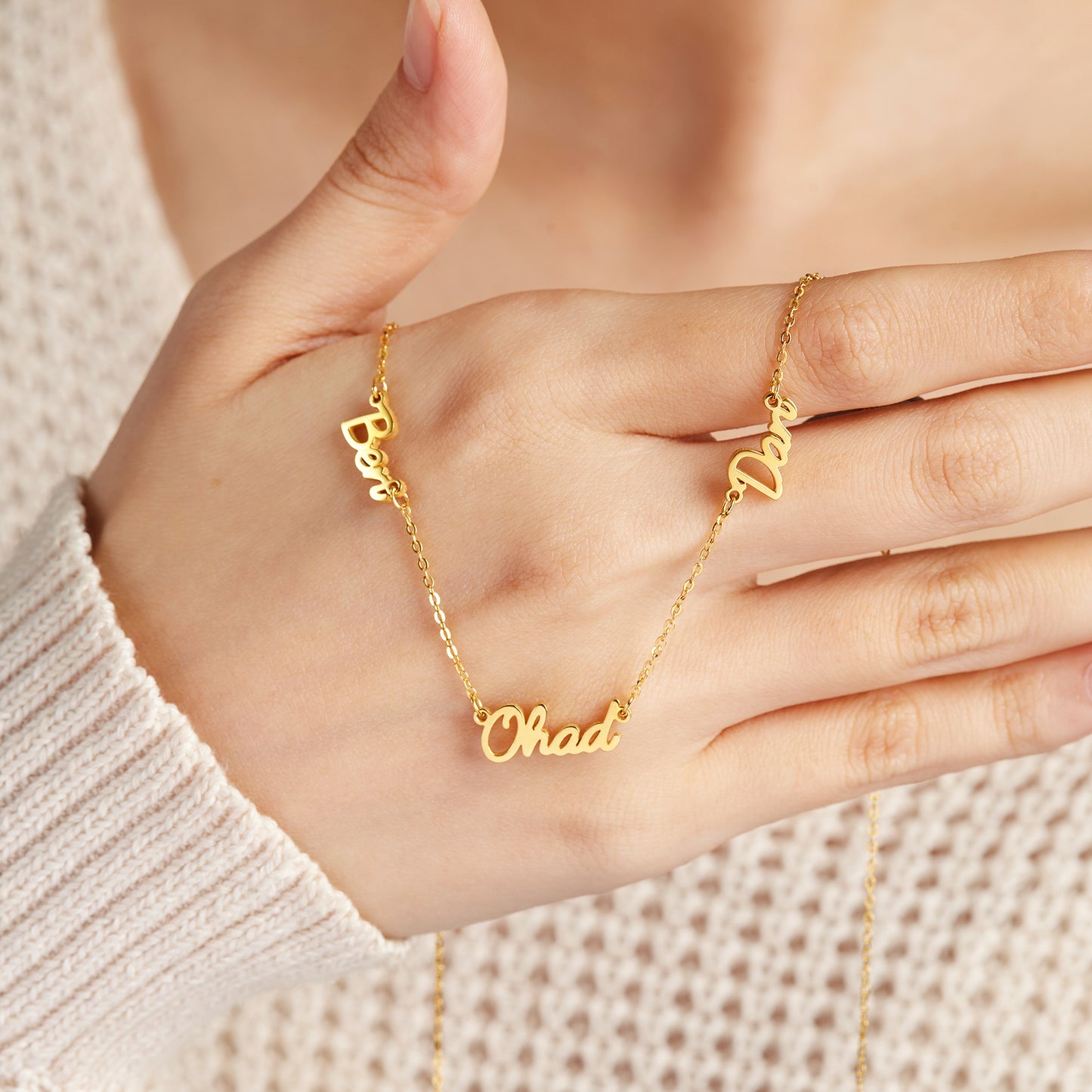 Multiple Name Necklace