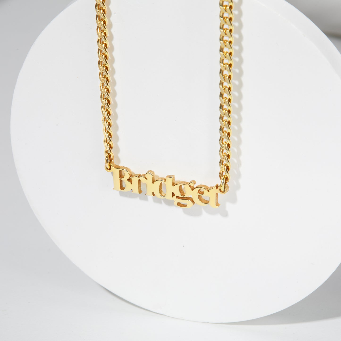 Custom Name Jewelry, Figaro Chain Necklace, Daughter Necklace